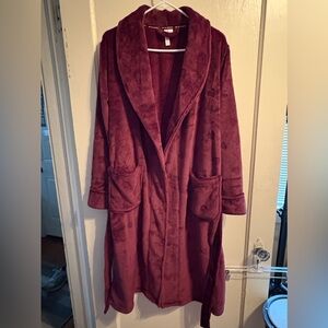 Housing: Plush Shawl-Collar Robe - Women's Cozy Lounge Wrap